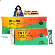 ERLAMOL TABLET PARACETAMOL 500mg / OBAT DEMAM