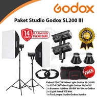 Paket Studio Godox SL 200III SL200III SL 200 Mark III - 200W - SL200 III