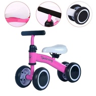 4 WHEELS BABY BALANCE WALKER GLIDER BIKE LEARNING WALKING KIDS SCOOTER MINI BASIKAL CHILDREN KID RID