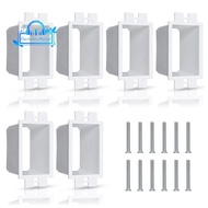 6 Pcs Box Extender Electrical Outlet Box Extender with 12pcs Screws 1 Gang Switch Unit Receptacle Ex