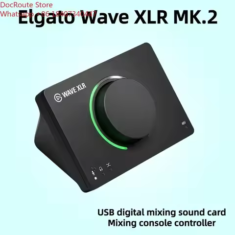 For Elgato Wave XLR MK.2 USB Audio Interface DSP Mixer For XLR Mic Onboard Effects Touch Mute Compat