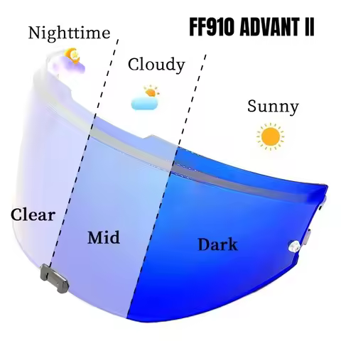 Photochromism for LS2 FF910 ADVANT II Motorcycle Helmet Transparent Lens ADVANT II Electronic Red Vi