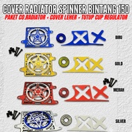 RADIATOR SPINNER COVER PACKAGE VARIO 150 PCX ADV STYLO 150 + RADIATOR NECK COVER FREE REGULATOR CAP