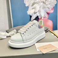 Alexander Mcqueen fashion women sneakers white leather high shoes Casual USTA BS9H