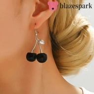 BLAZESPARK Dangle Earrings, Cute Resin Cherry Earrings, Elegant Ear Jewelry Exaggerate Fruit Earring
