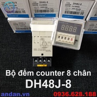 Bộ đếm (Counter) 8 chân DH48J-8 11 chân DH48J-11A 220VAC 24VDC (Tặng kèm đế)