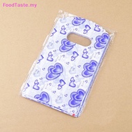 FoodTaste   100pcs Wholesale Lot Pretty Mixed Pattern Plastic Gift Bag Shopping Bag 14X9CM   MY