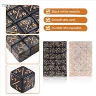 48 Pieces 16mm Dice Counters Token Dice Loyalty Dice D6 Dice Cube for ,,Card Gamings