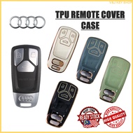 TPU Car Remote Key Case Cover Shell Fob For Audi A4 B9 A5 A6L A6 S4 S5 S7 8W Q7 4M Q5 TT TTS RS Coup