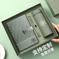 Twill notebook high-end business meeting simple Notebook Work Notebook a5 Gift Box Thermos Cup Noteb