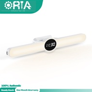 ORIA Wireless Cabinet Light With Time Display, Rechargeable Closet Light, Under Cabinet Lighting Wit