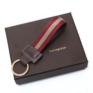Italian cowhide woven car keychain LOVEGUBAR Brand B1Keychain B Household Keychain
