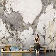 hiasan dinding wallpaper marble dinding Kertas dinding latar belakang TV corak marmar Pandora mewah 