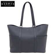 Pelle Morbida Colore 女士皮革手提包，海軍藍，PMO-ST010 [二手]