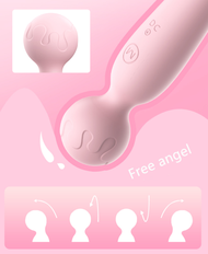 Rechargeable Clit Massager AV Vibrator (Pink) Sex Toy / Adult Toy for Women Alat Seks Perempuan Wani