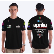 Racestars47 Men's T-shirt/ Men's clothing T-shirt/ Black Aprilia T-shirt Aprilia Moto Gp Series Team