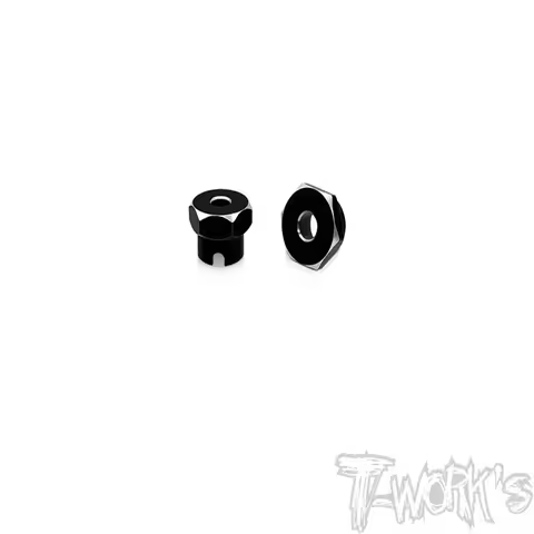 Original T works TE-241 7075-T6 Alum. 12mm Hex Wheel Adapter For AE RC10 1/4 " Axle ( For Kyosho Opt