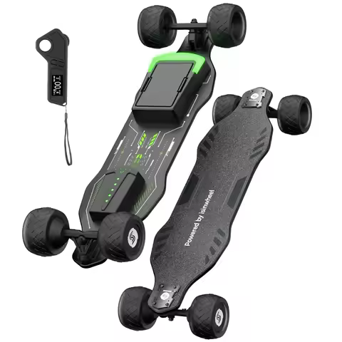 Isinwheel V8 Adult Electric Skateboard 37V 5Ah Battery 600W*2 Dual Motor f-road wheels E-skateboard 