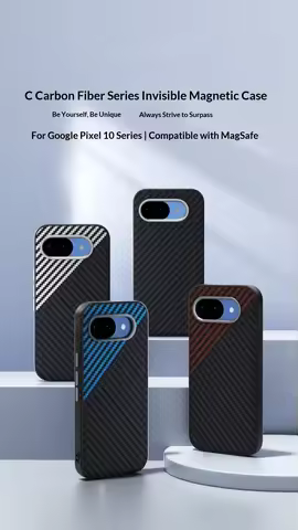 For Google Pixel 9 Pro XL 9A Case For Magsafe Magnetic Wireless Charging Carbon Fiber Texture Camera