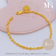 Merlin Goldsmith 22K 916 Gold Minimalist Olive Ball Bracelet (5GM+)