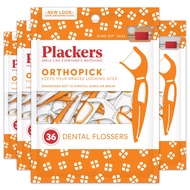 Plackers Flosser Orthopick Dental Floss Picks for Braces