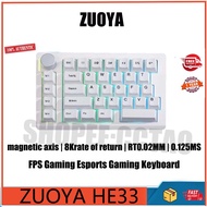ZUOYA HE33 8K e-sports 8k low latency quick trigger emergency stop one handed game magnetic axis key