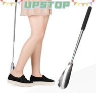 UPSTOPBO Shoe Horn, Stainless Steel Black Shoe Lifter, Sturdy 27.1x3.3cm Shoe Helper Daily Shoe Wear
