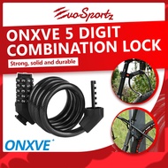 ONXVE 5 Digit Combination Lock | Bicycle Safety Number Lock | Bike PIN Lock