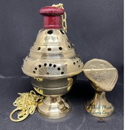 1-String Round Incense Burner Catholic Serve Item - Catholic gift