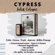 Alwis & Xavier | Cypress - Handcrafted Solid Cologne Perfume | Floral Women Men Unisex Fragrance |