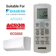 Acson  Air Cond Aircond Air Conditioner OEM Replacement Remote Control APGS02 ECGS02
