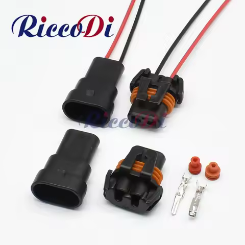 1 Set 2 Pin Female And Male Waterproof Connector Fog Lamp Light H11 H8 H9 Lamp Socket 12124819