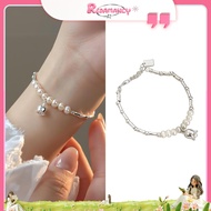 [REDAMANCY] Women's bracelet / Flower charm bracelet with farmed roses, Piece modern meaningful gift