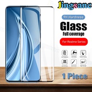 Jingsanc 9H HD ความแข็งกระจกเทมเปอร์ปกป้องหน้าจอสำหรับ Realme Note 50 C67 C65 C55 C53 C51 C35 12 11X 11 10 GT Neo 5 3 2 GT 3 Narzo 50i Pro Plus Prime 4G 5G 5G คุ้มครองเต็มรูปแบบ D001-1ฟิล์มกันรอย1ชิ้น