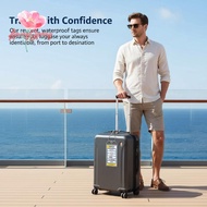 AmongSpring> Vertical Cruise Ship Luggage Tags 5 Pa Transparent Waterproof PVC ID Holders for Travel