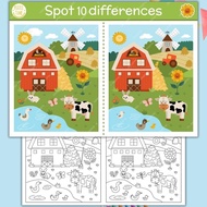 Set of 50 Coloring Pages for Children to Find Different Points to Develop Talent Model 01