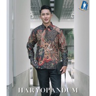 KEMEJA Haryopandum Men's Batik Shirt Long Sleeve Modern Solo Batik Full Fur by Batik ALX