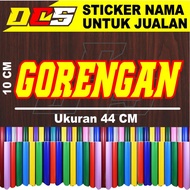 CUTTING STICKER FRIED WRITING STICKER WRITING STICKER FOR SALES NAME IN WHEEL GROBAK, DOUBLE LETTER 