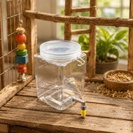 Bird Nipple Waterer Angled Nozzle Bird Water Bottle Nipple Water Bottle Clear Easy to Clean