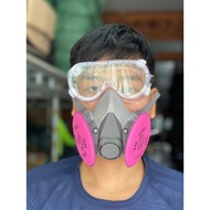 3M 6200 gas mask with 3M filter 2097, 6001, 6003, + Free glasses to increase LUXURY for you