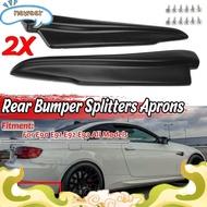 1 Pair Matte Black Rear Bumper Aprons Valance Lip for -BMW E90 E91 E92 E93 M3 neweer