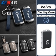Volvo Car Key Shell Key Case Zinc Alloy Leather Key Cover Smart Key Case Protector Fashion Accessori