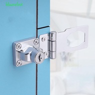 BLUEVELVET Cam Cylinder, Hasp Lock With Keys Cylinder Lock, Security Padlock Silver Metal Cam Security Lock Cupboard