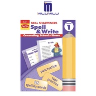 Evan-Moor Skill Sharpeners การสะกดและเขียนสมุดงานชั้นประถมศึกษาปีที่1รูปแบบการสะกดการเตรียมการทดสอบค