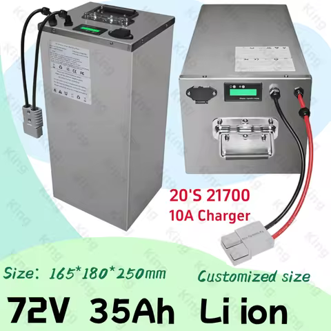 King-72v 35Ah li-ion 72v lithium battery pack BMS 20S for inverter solar energy RV EV scooter 3500w 