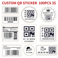 ! Customized QR Code Stickers, Barcode Stickers, Food Date Stickers, Logo Stickers, Shipping Sticker