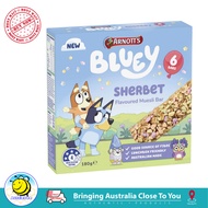 Arnott's Bluey Sherbet Flavoured Muesli Bars 6 Pack (Expiry JAN 2025)