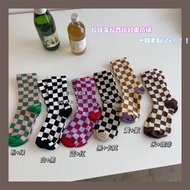 Checkered socks new product 2021 plaid trend