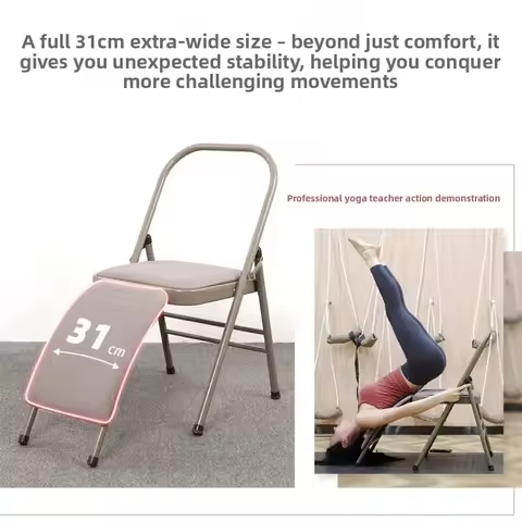 Iyengar Yoga Chair Exercise Chair Yoga Stretching Assist Waist Support Fitness Chair Bold Thickened 