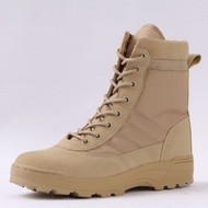 Sepatu Boots Tactical Swat kulit sapi cordura terpopuler